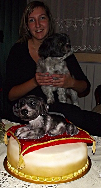 Dori My dog my last winner cake and me